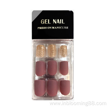 Private Label Nails Jelly Natural Press On Nails